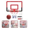 Mini Tabela de Basquete com Aro + Rede + Mini Bola + Bomba