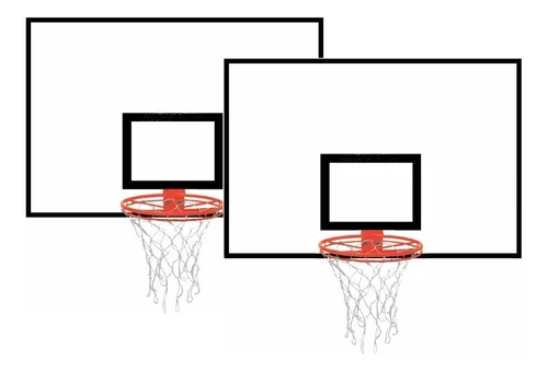 Tabela de Basquete PRO 1,20X0,90 Compensado Naval + Aro + Rede (PAR)