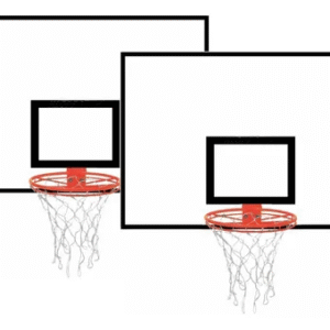 Tabela de Basquete BK PRO 1,80X1,05 Compensado Naval + Aro + Rede (PAR)