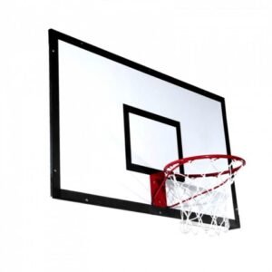 Tabela de Basquete PRO 1,20X0,90 Compensado Naval + Aro + Rede (Unidade)