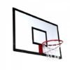 Tabela de Basquete PRO 1,60X1,10 Compensado Naval + Aro + Rede (Unidade)