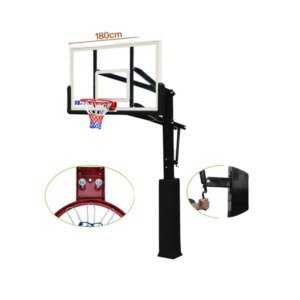Tabela de Basquete Vidro Temperado com Estrutura Pé Direito