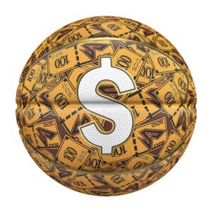 Bola de Basquete Veidoorn Nº7 Dollar Bill - Promoção!