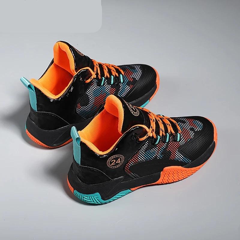 Boacoisa tênis de basquete infantil treinamento competição malha esportes ao ar livre tênis corrida respirável para meninos meninas Tenis de Basquete Infantil UP24 - Promoção!