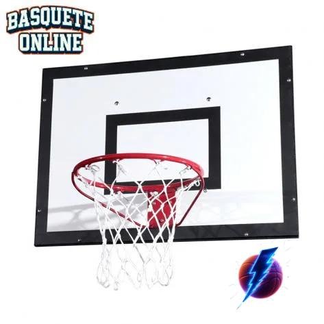 Tabela de Basquete Elite 1,10X0,80 Compensado Naval + Aro + Rede (Unidade)