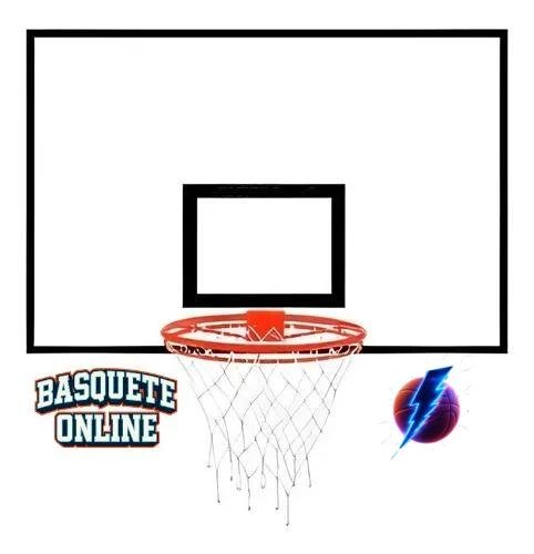 Tabela de Basquete PRO 1,20X0,90 Compensado Naval + Aro + Rede (Unidade)