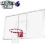 Tabela de Basquete Acrílico 1,20X0,90 com Aro Retrátil + Rede (PAR)